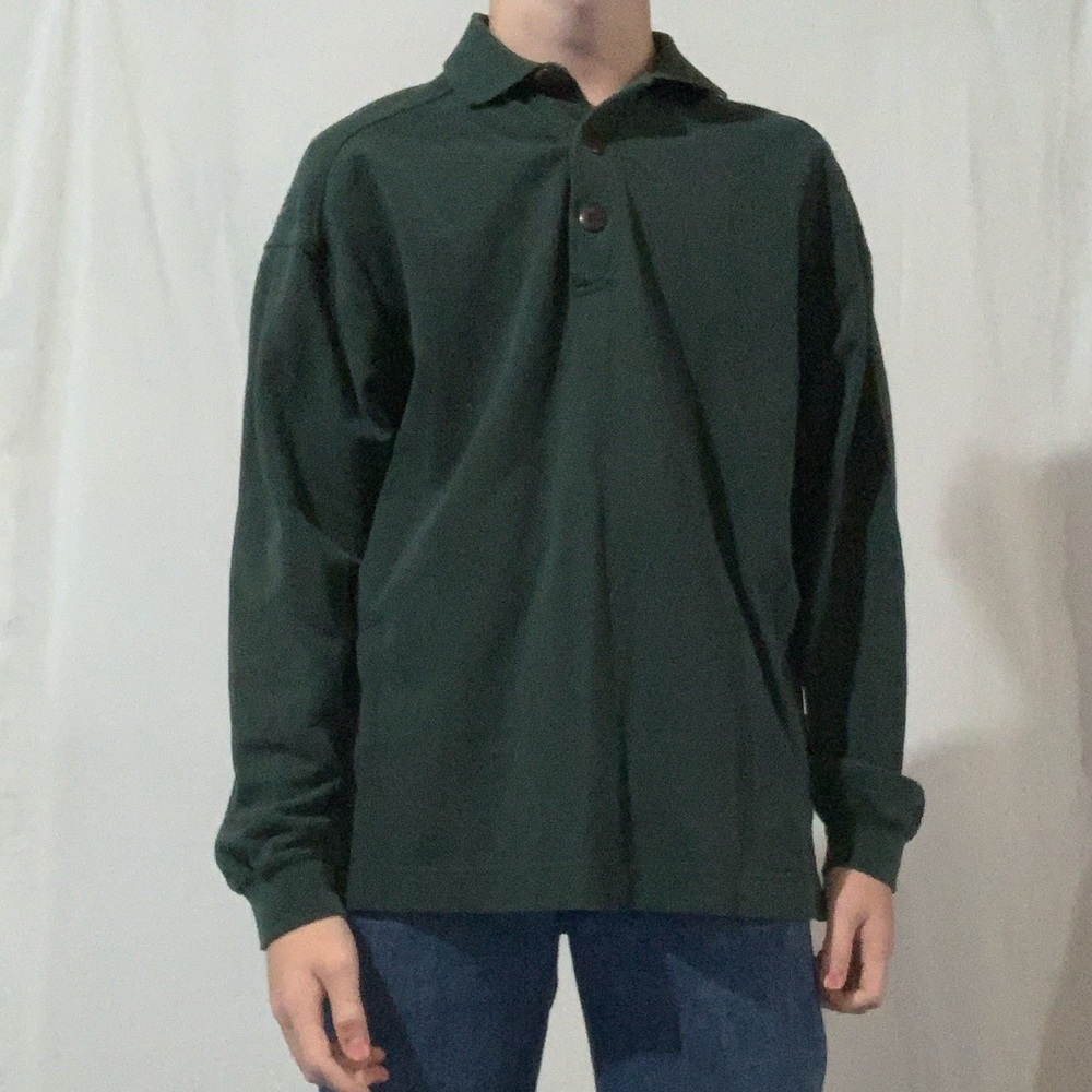 Men’s Green GAP Collared Button Up Small